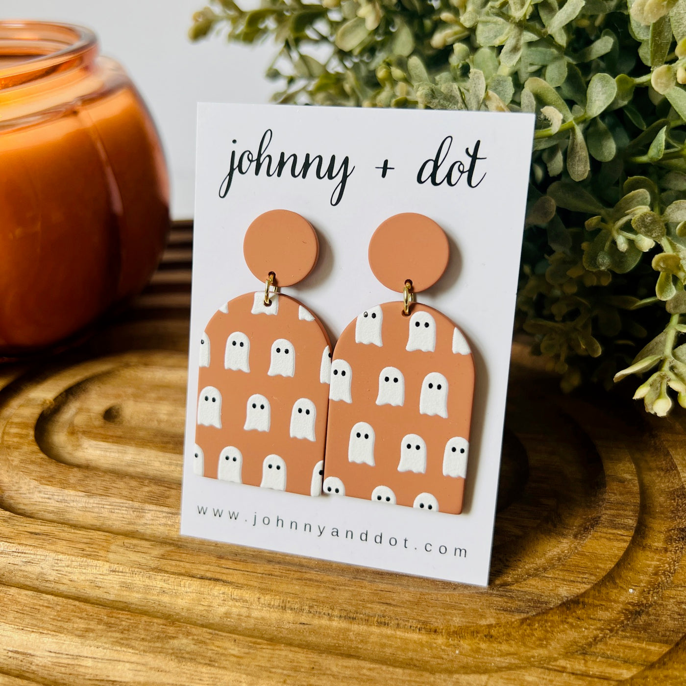 Arched Ghost Earrings