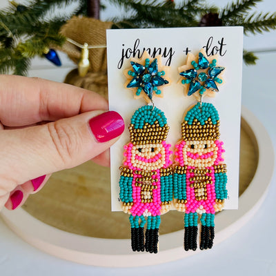 Beaded Nutcracker Earrings