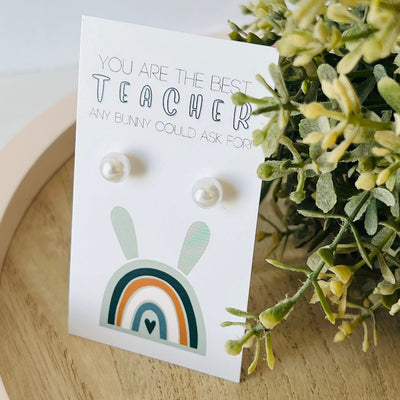 Easter Pearl Teacher Appreciation Earrings