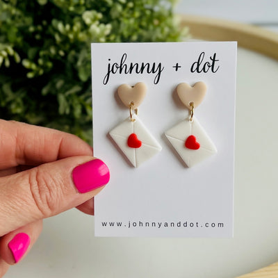 Sealed with Love Clay Earrings