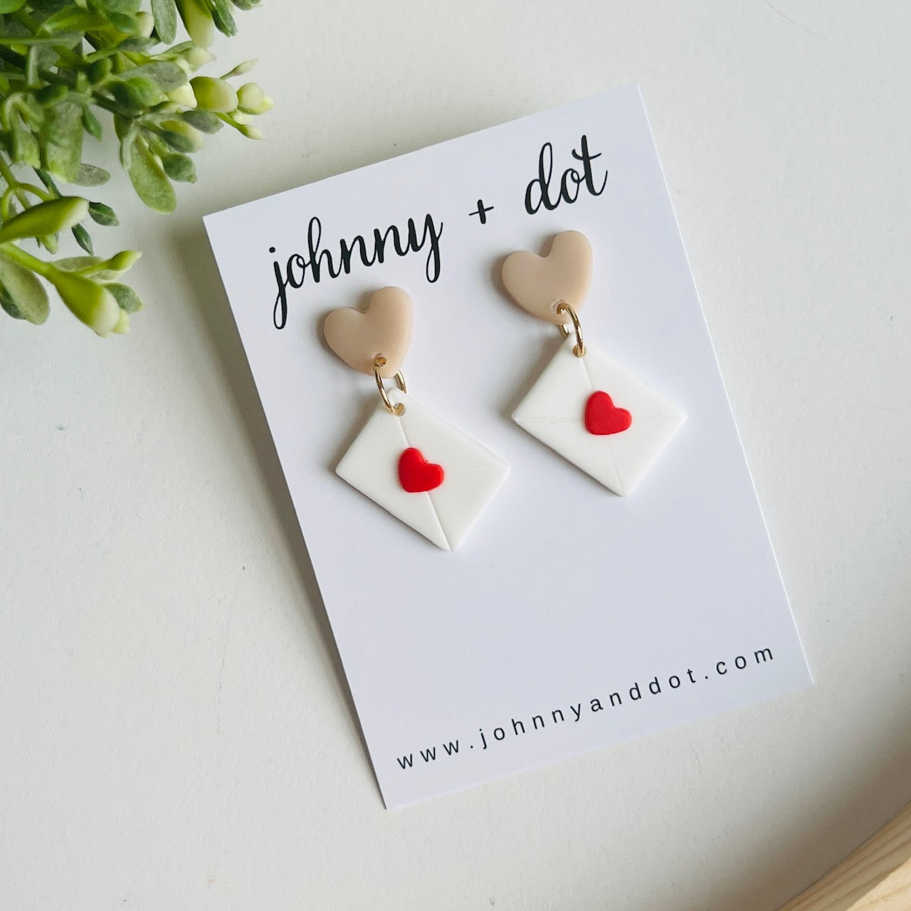 Sealed with Love Clay Earrings