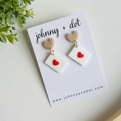 Sealed with Love Clay Earrings