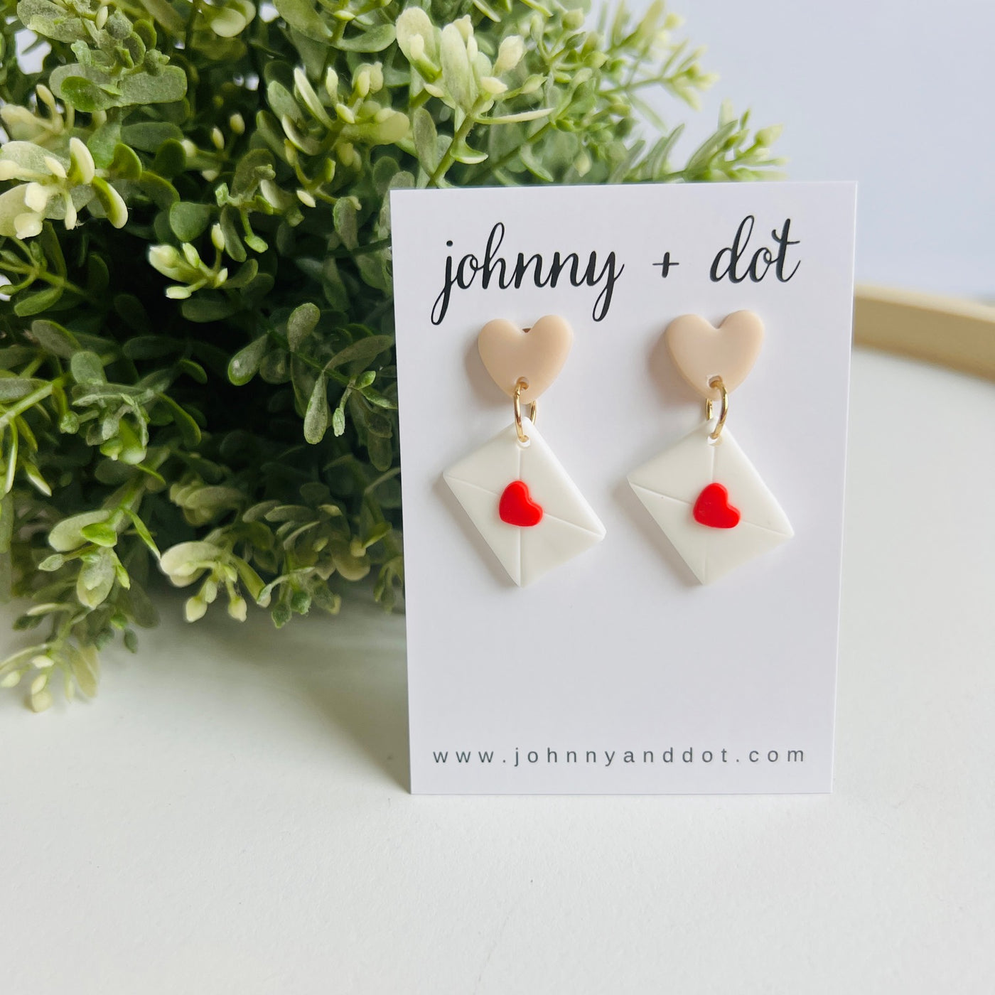 Sealed with Love Clay Earrings