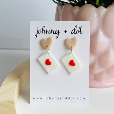 Sealed with Love Clay Earrings