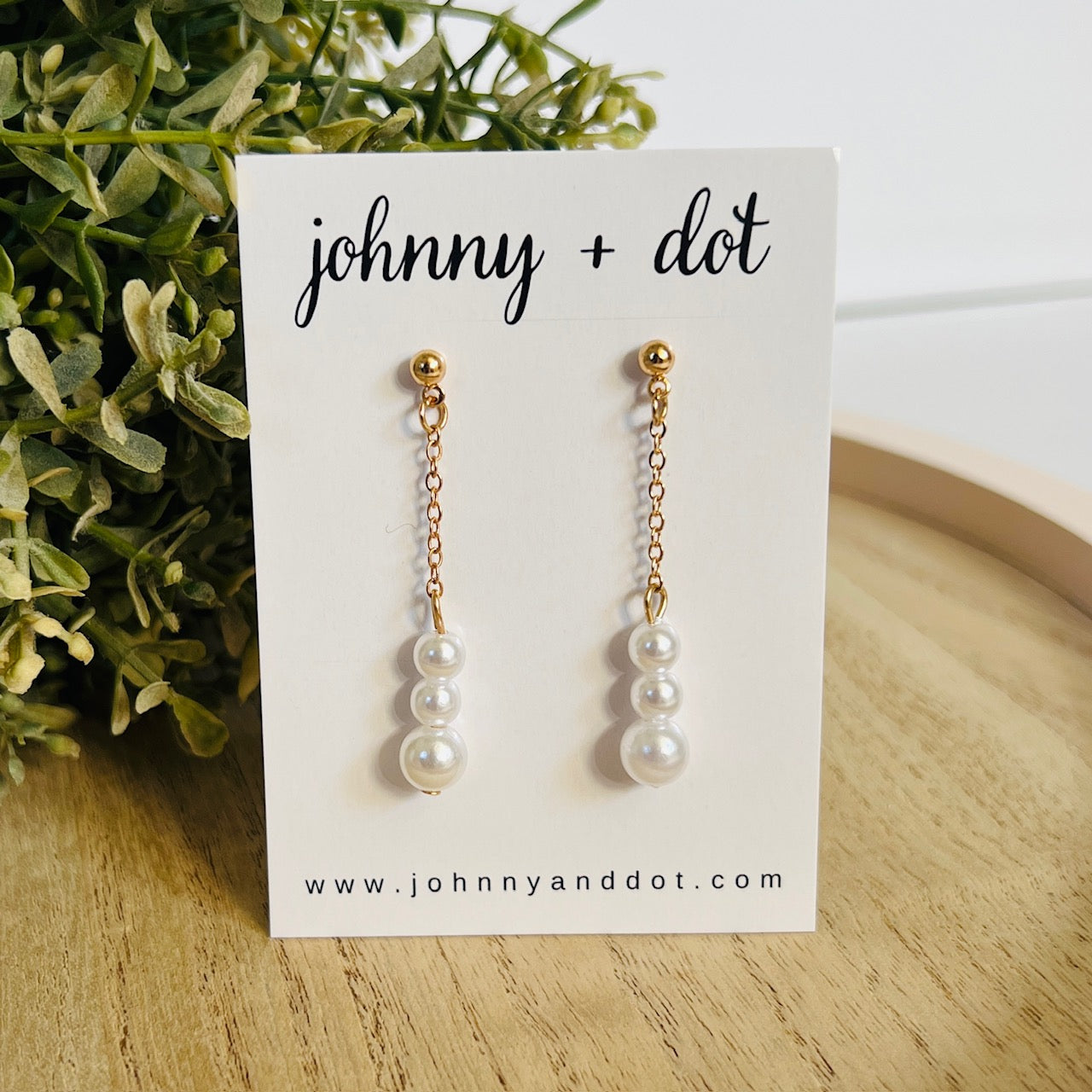 Pearl Trio Dangle Earring