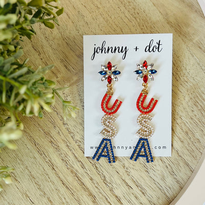 USA Dangle Earrings